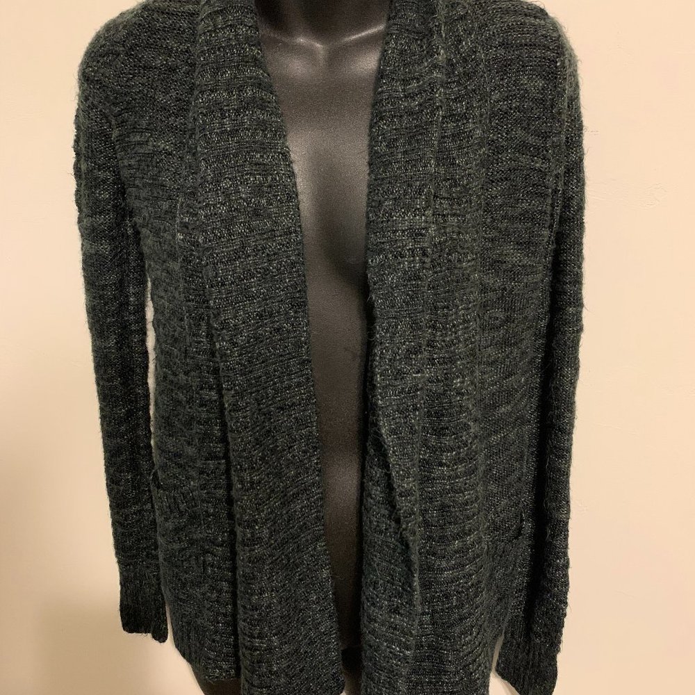 Dark Green Element Cardigan Sweater
